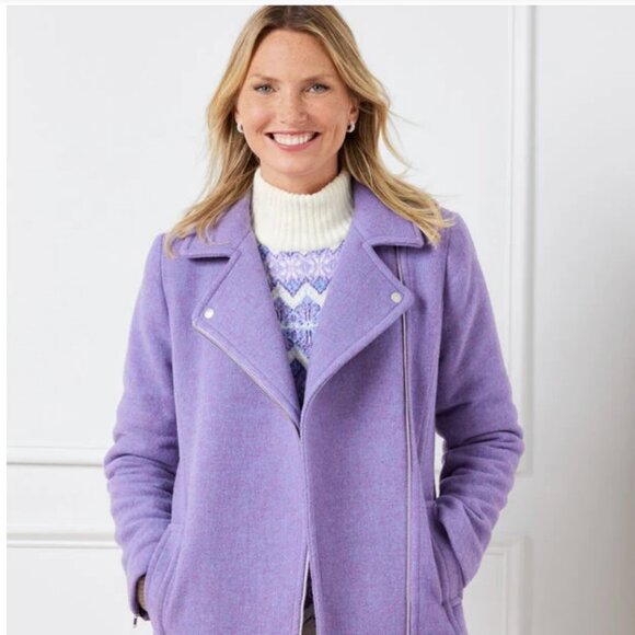 NWT Talbots Natalia Moto Coat - Picture 5 of 5